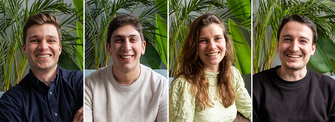 Nieuw talent! Ontmoet onze consultants Simon, Adrien, Eva en Martin